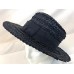 Vintage Pair s Navy White Woven Straw Day Beach Derby Church Sun Hats  eb-22167535